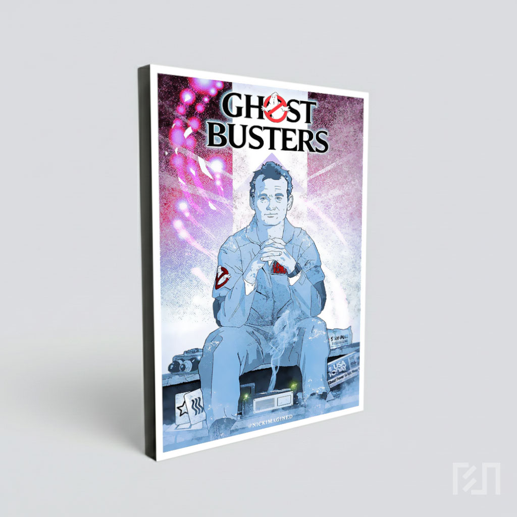 Poster Seni Ilustrasi Peter Venkman Ghostbusters