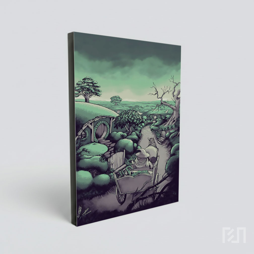 Poster Seni Ilustrasi The Shire Lord of the Rings