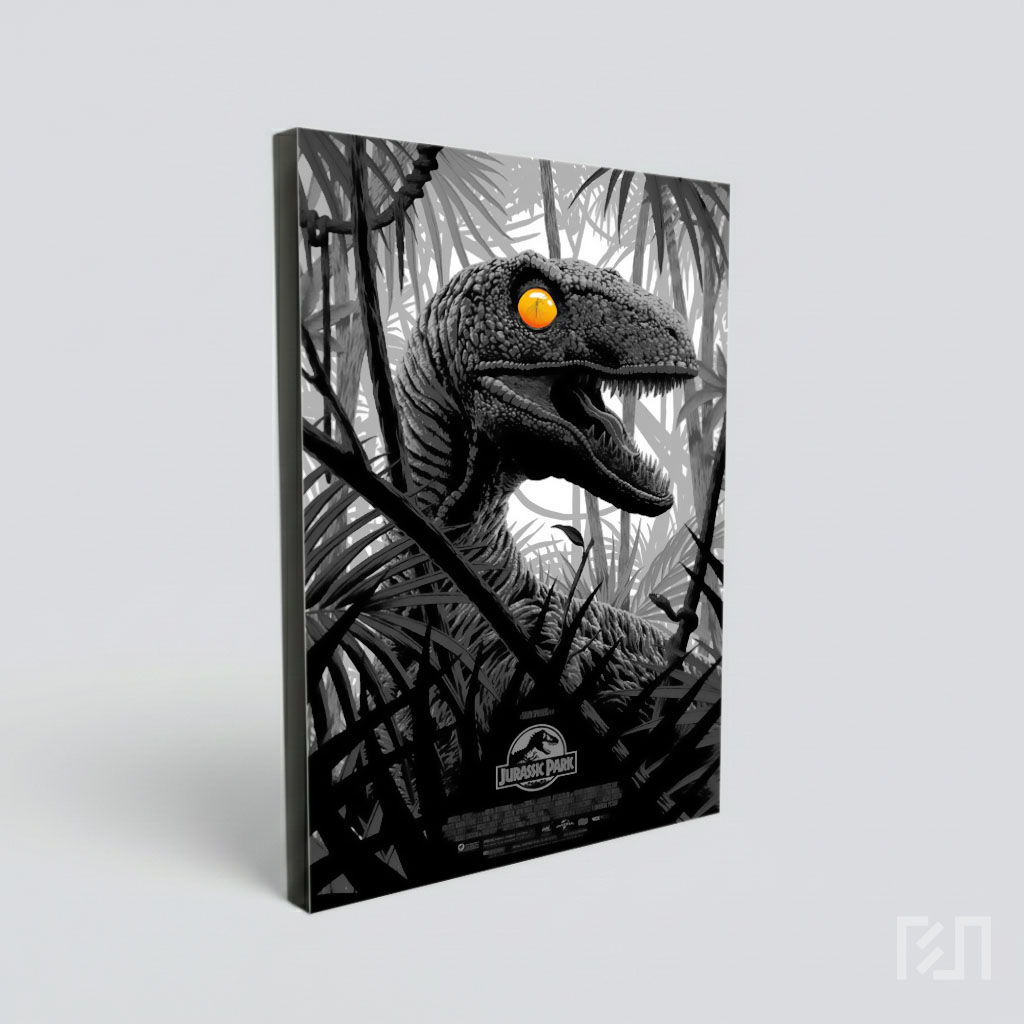 Poster Seni Jurassic Park Raptor