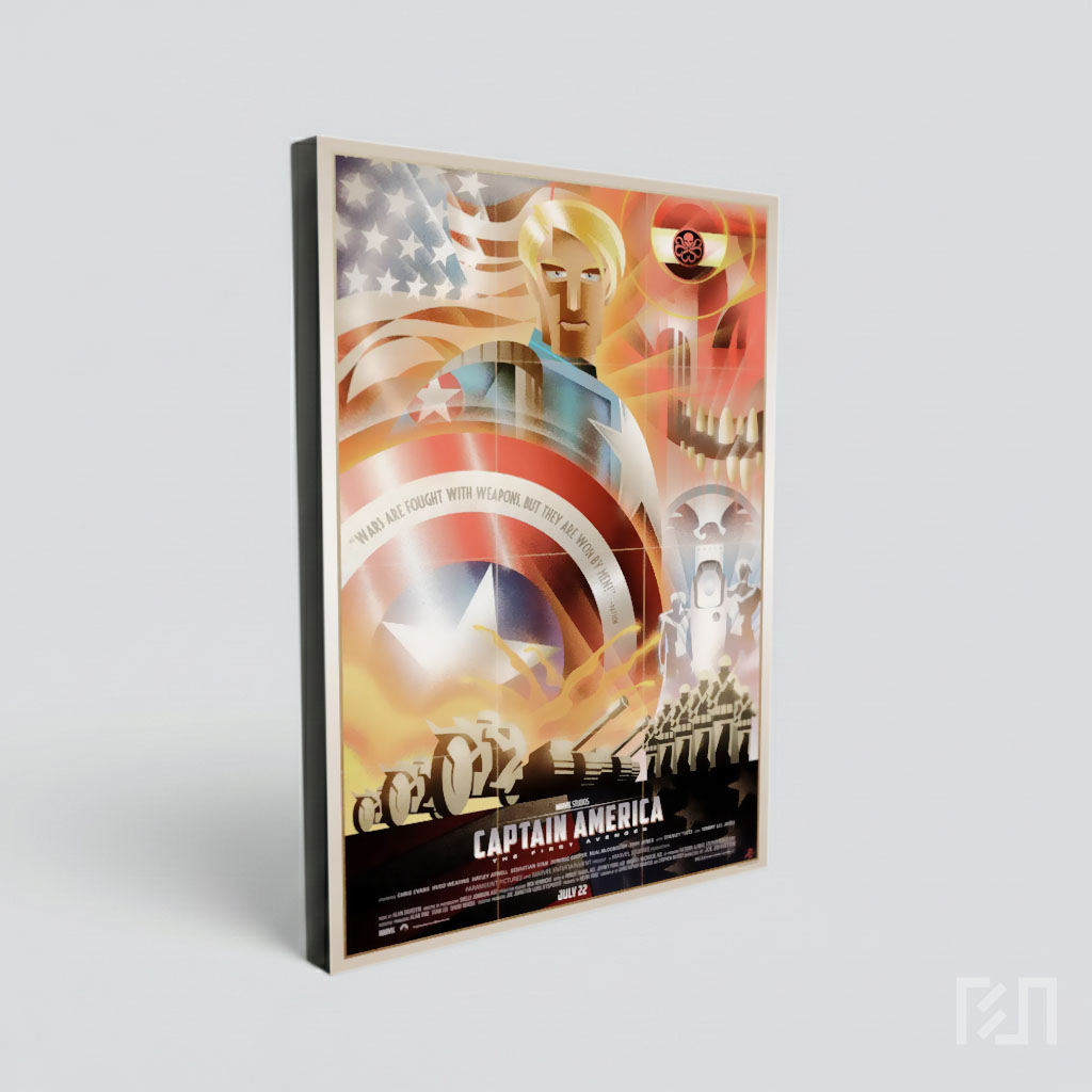 Poster Seni Kapten Amerika