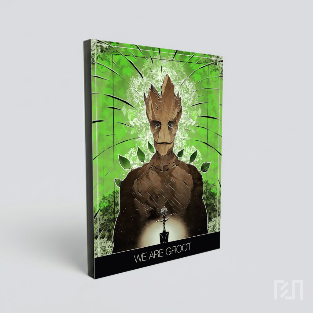 Poster Seni Karakter Groot dari Film