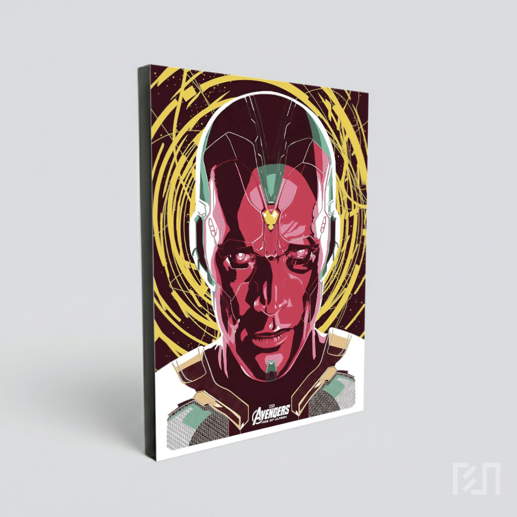 Poster Seni Karakter Marvel The Vision