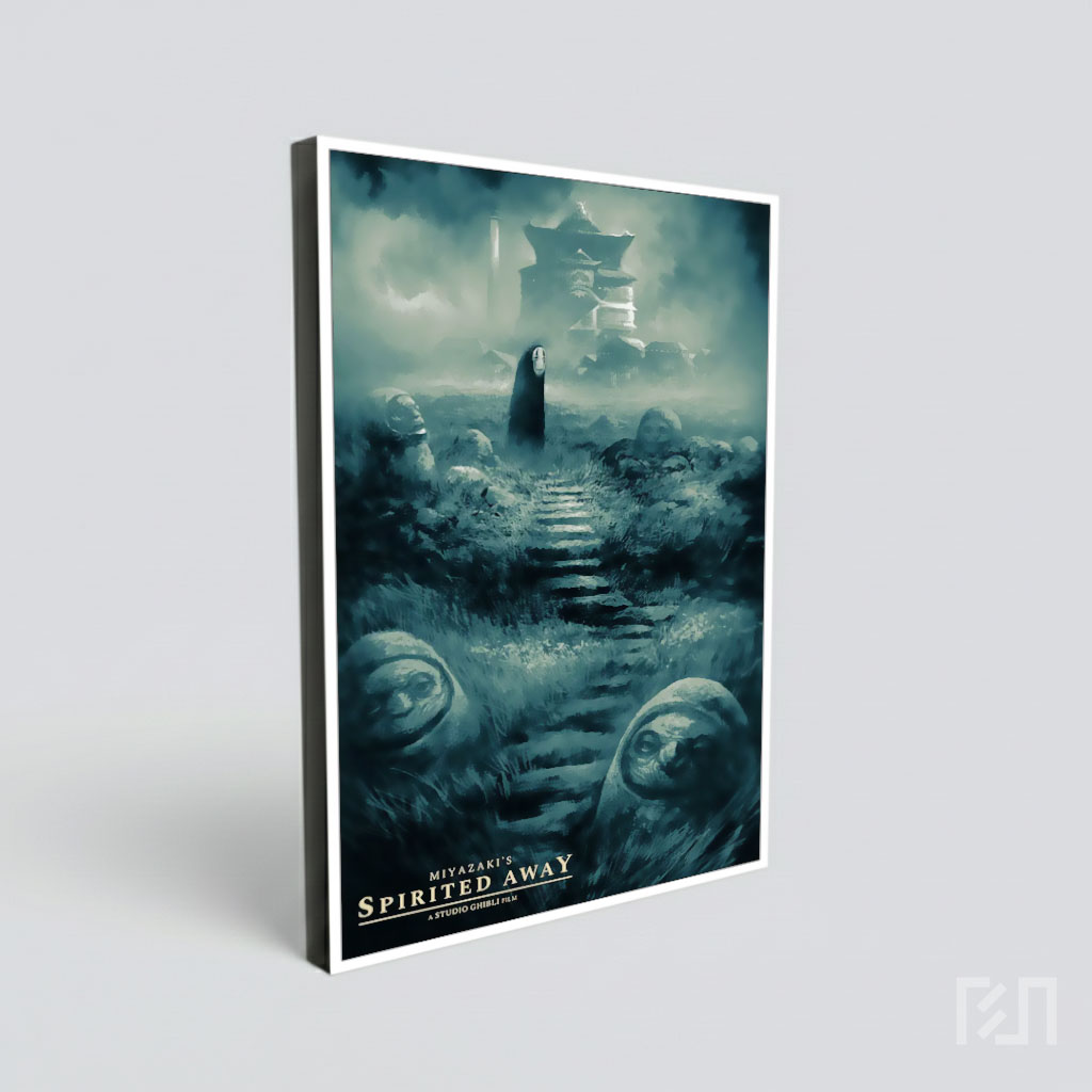 Poster Seni Karakter No Face Studio Ghibli
