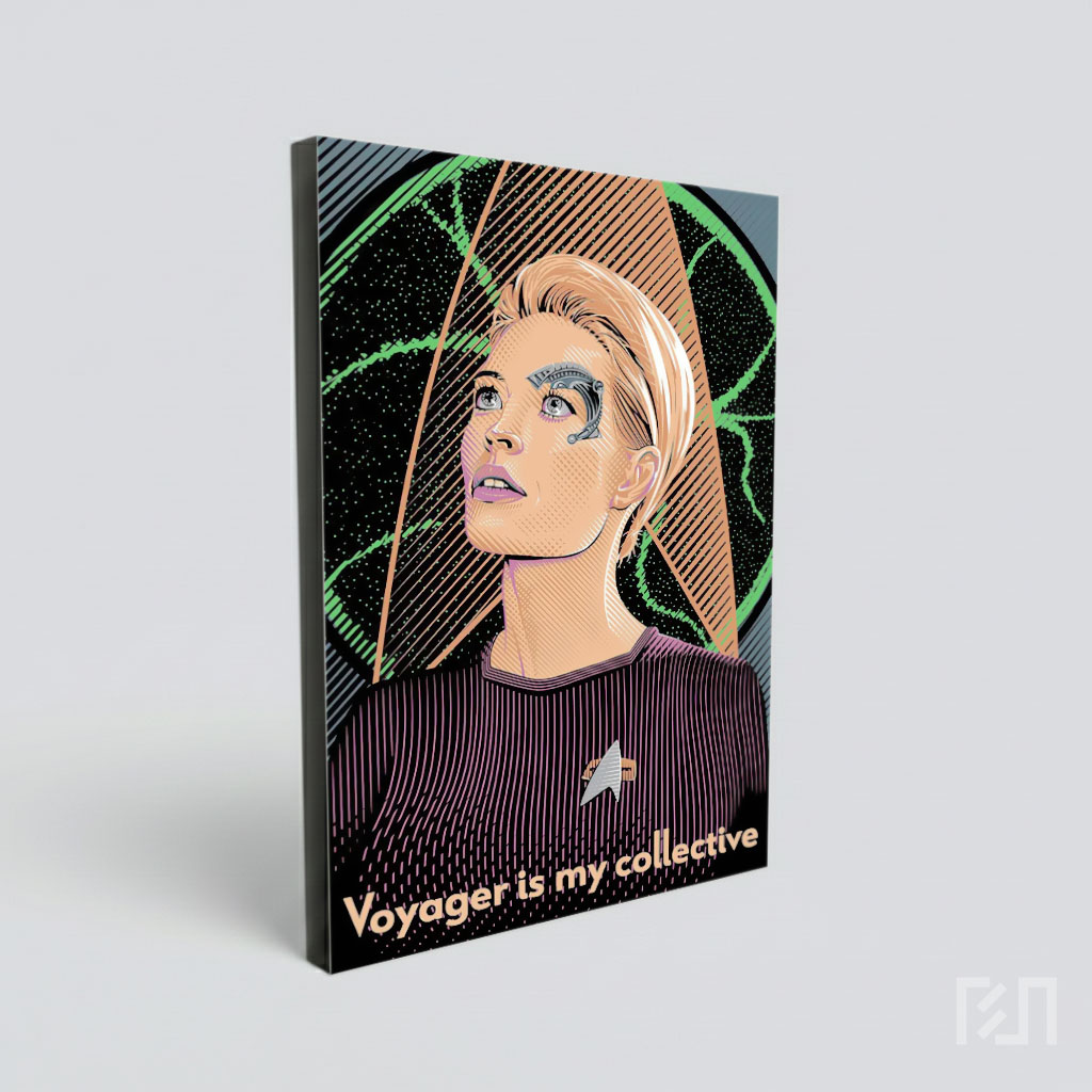 Poster Seni Karakter Seven of Nine Star Trek