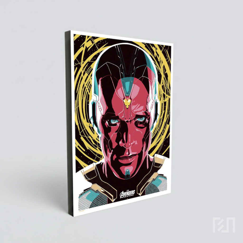 Poster Seni Karakter Vision Marvel