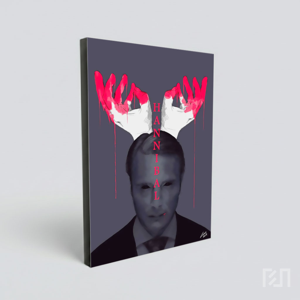 Poster Seni Kipas Hannibal Lecter