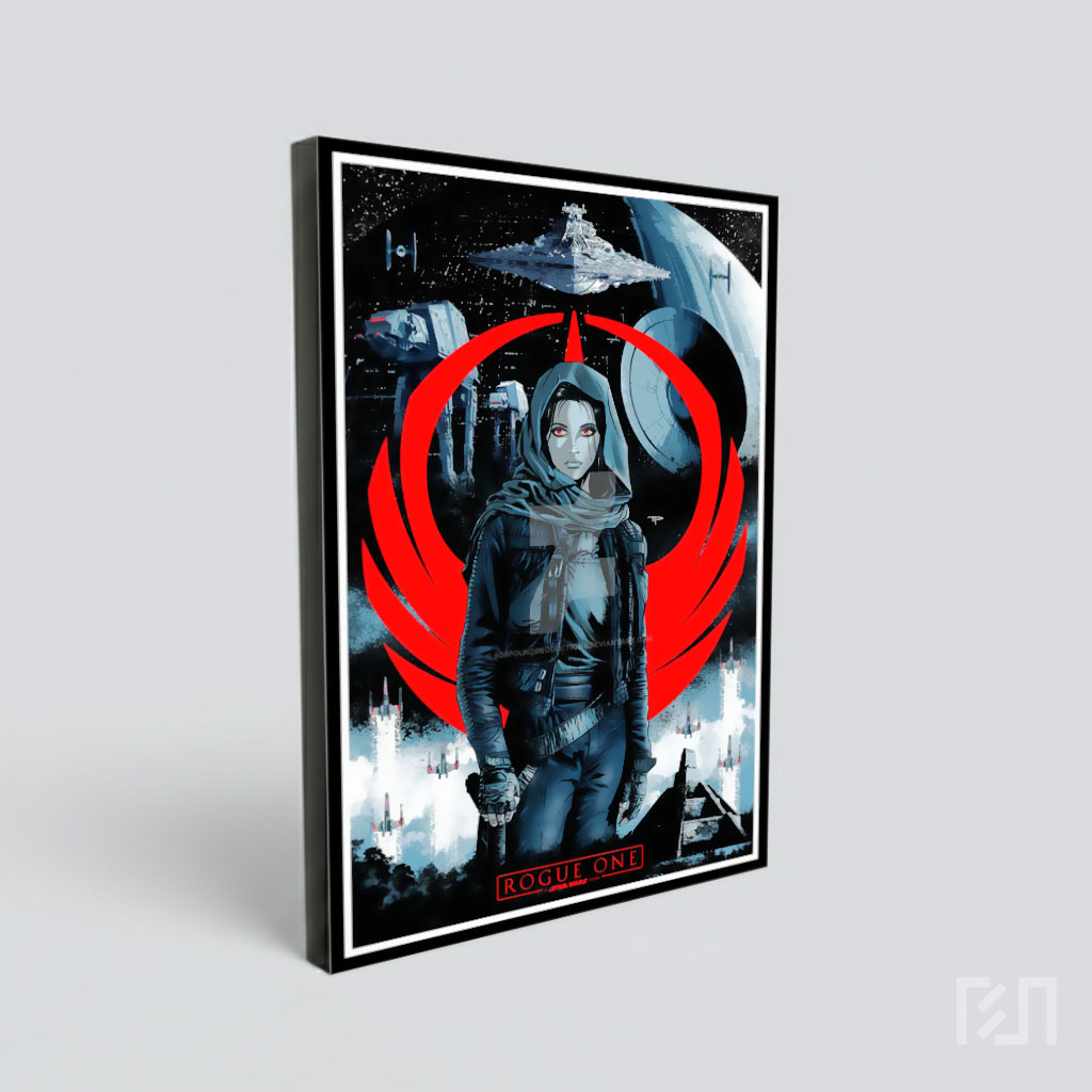 Poster Seni Kipas Star Wars Jyn Erso