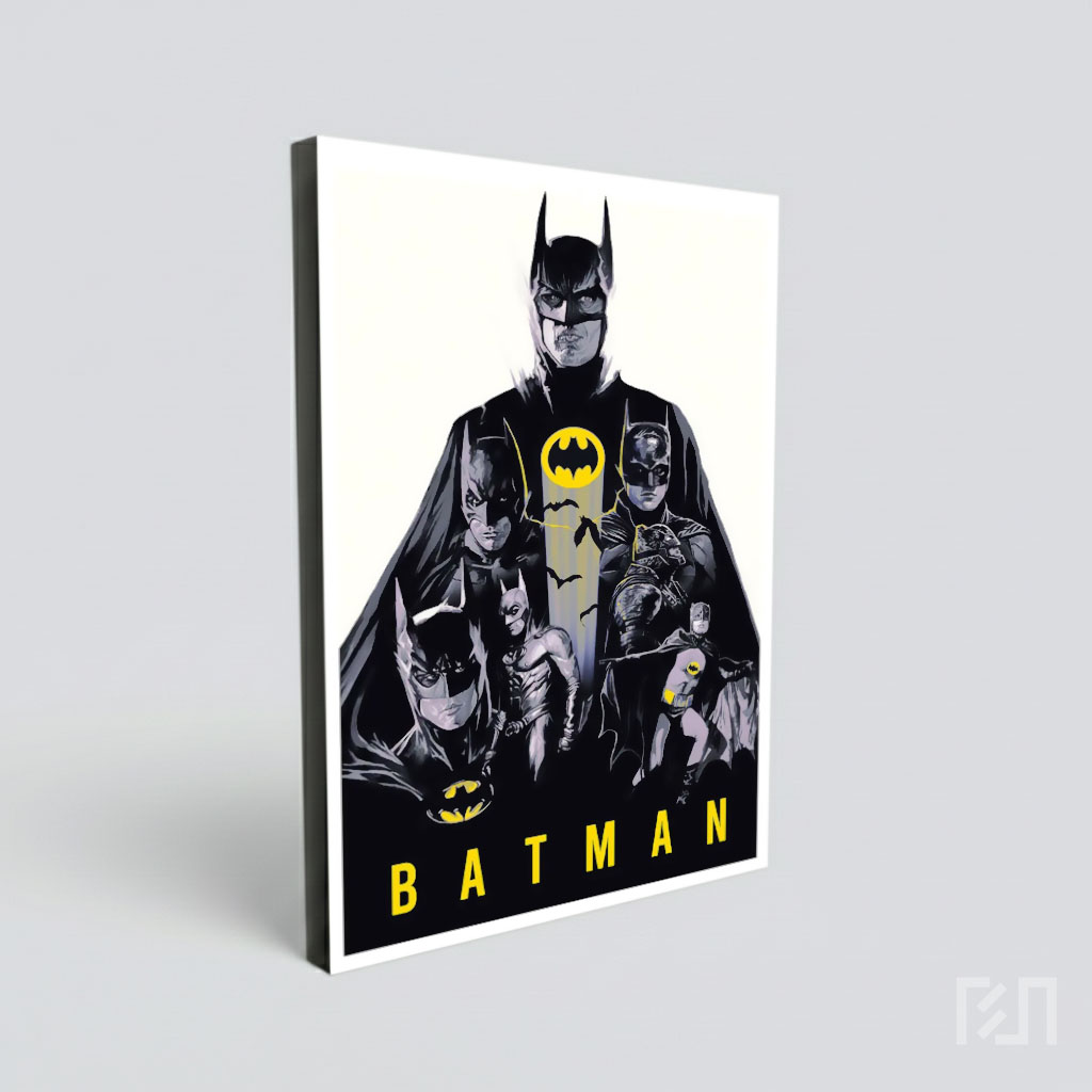 Poster Seni Koleksi Berbagai Versi Batman