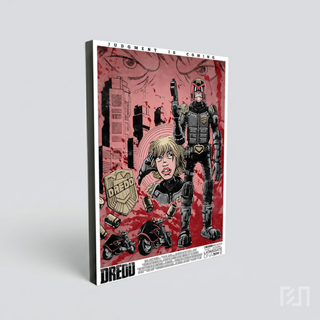 Poster Seni Komik Judge Dredd