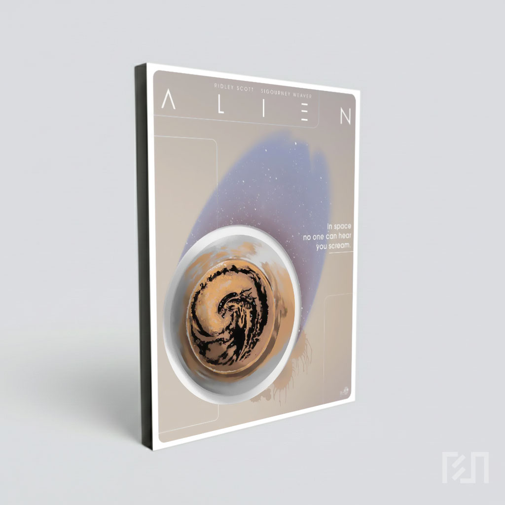Poster Seni Kopi Alien
