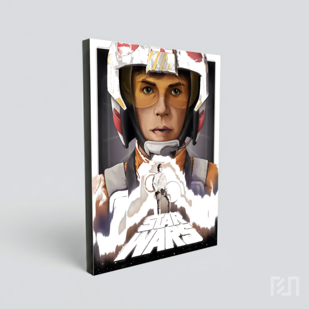 Poster Seni Luke Skywalker Star Wars