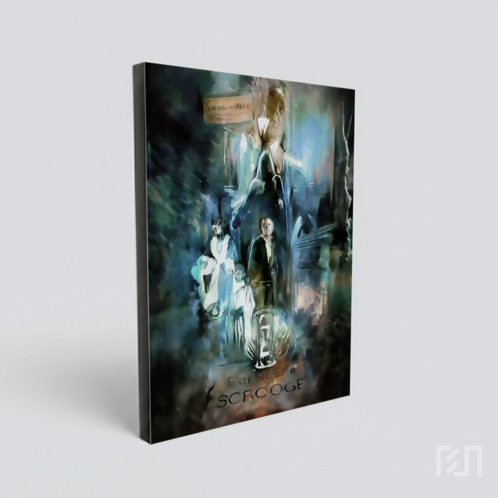 Poster Seni Lukis A Christmas Carol Ebenezer Scrooge