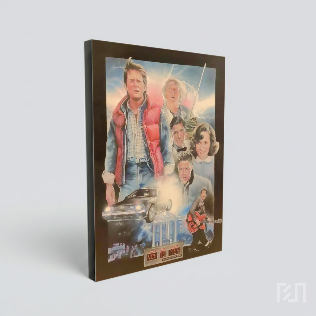 Poster Seni Lukis Film Back to the Future