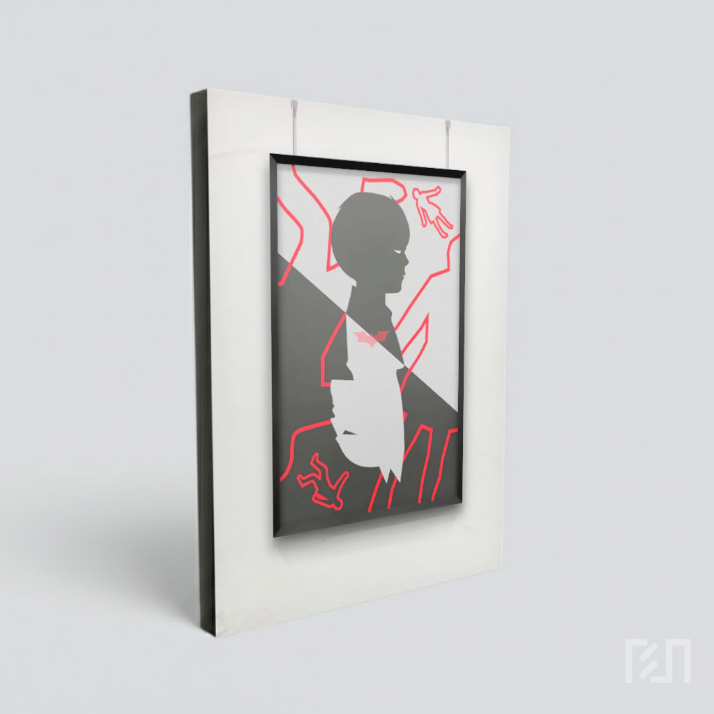 Poster Seni Minimalis Batman Bruce Wayne