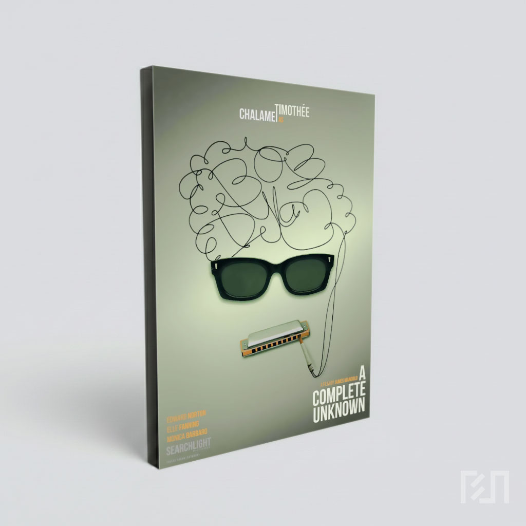 Poster Seni Minimalis Bob Dylan