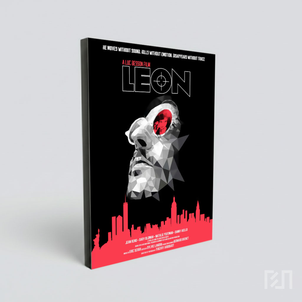 Poster Seni Minimalis Film Leon: The Professional