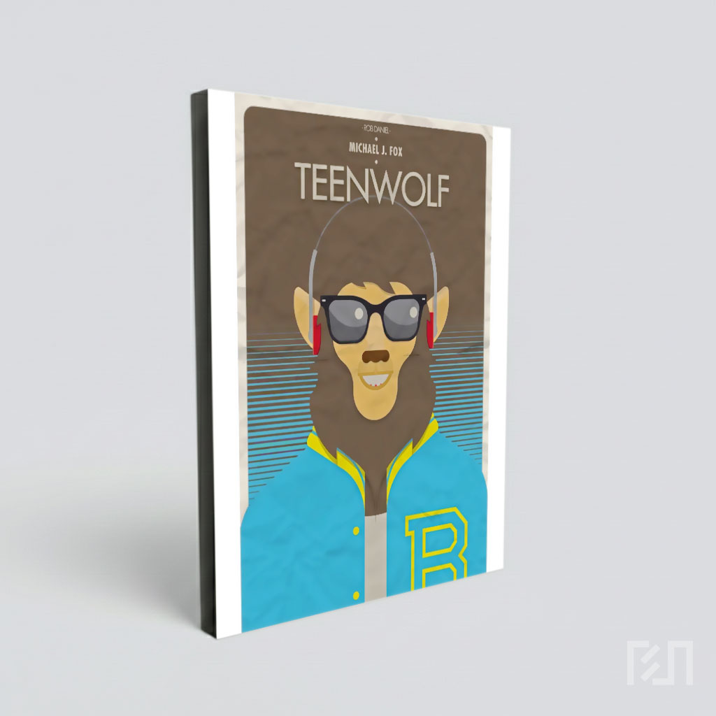 Poster Seni Minimalis Film Teen Wolf