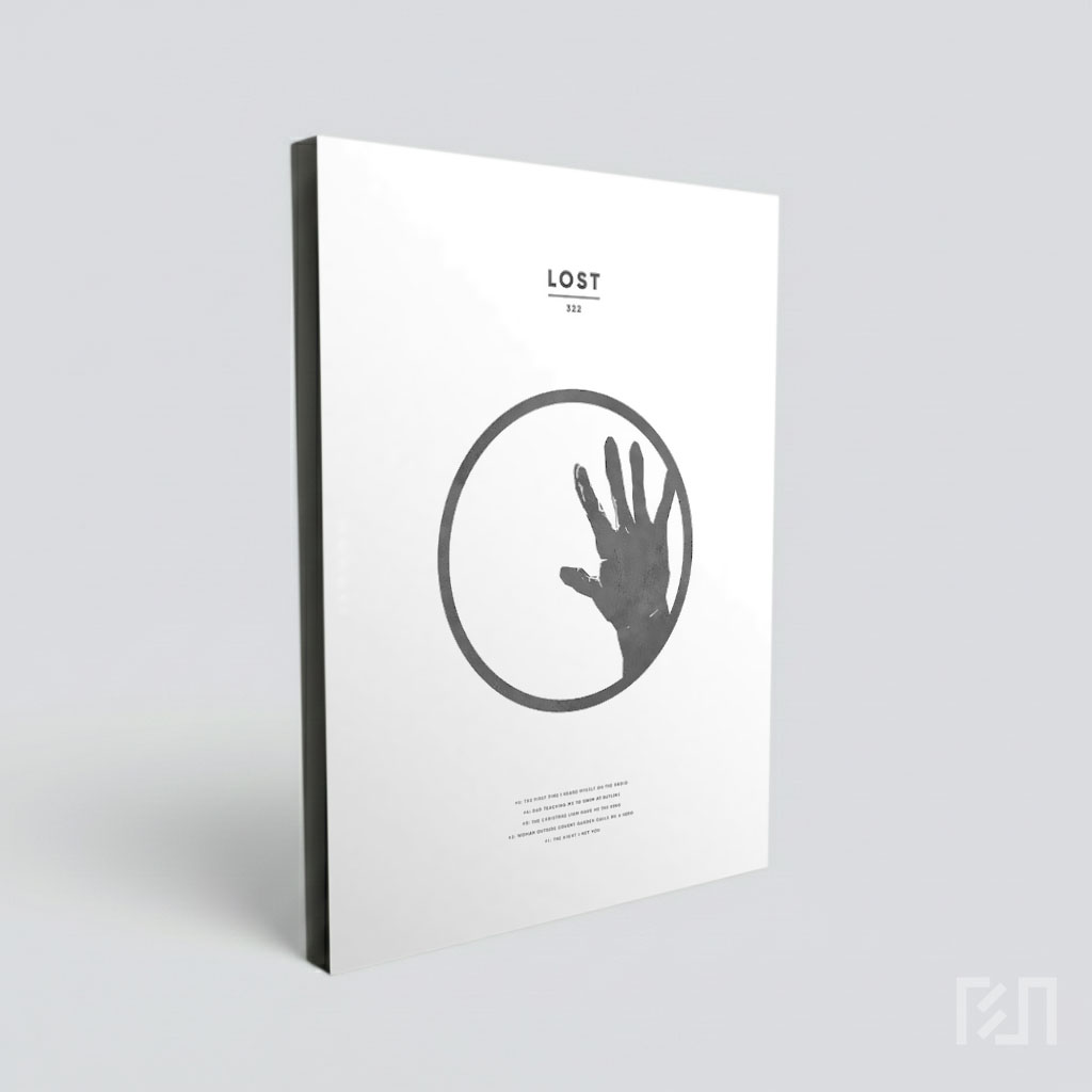 Poster Seni Minimalis LOST 322