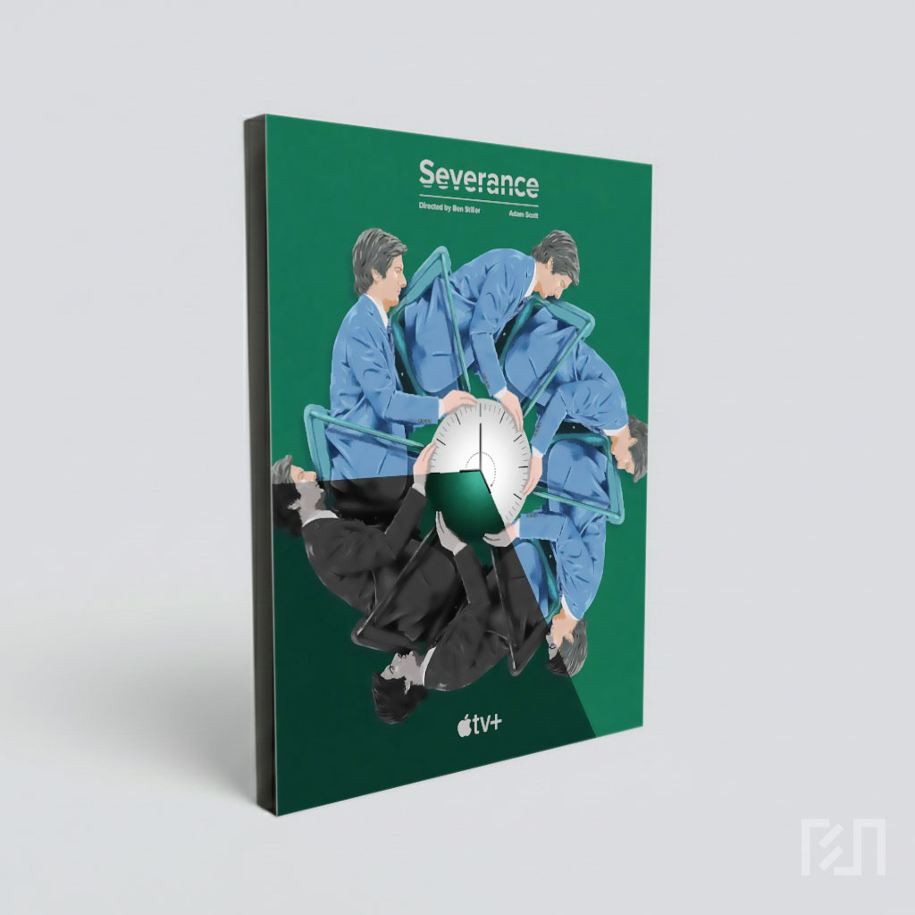Poster Seni Minimalis Serial Severance