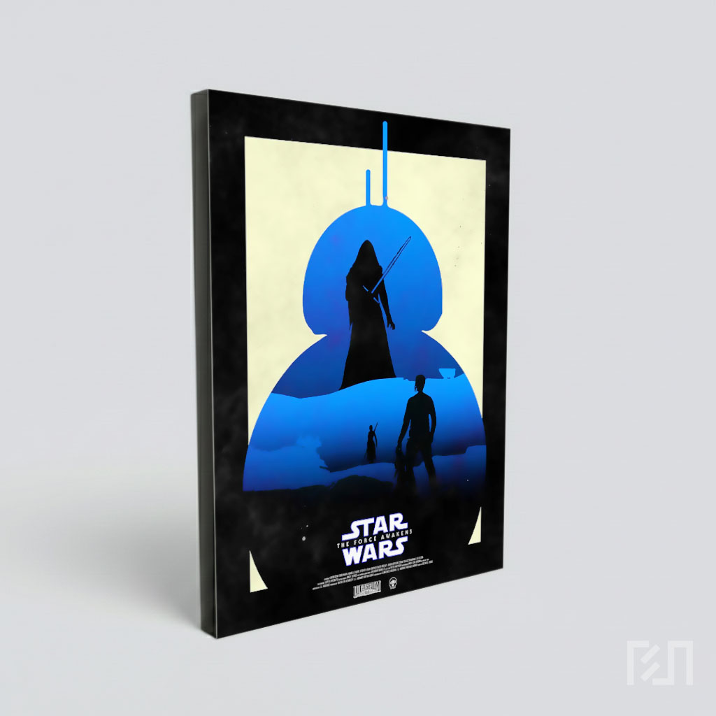 Poster Seni Minimalis Star Wars: The Force Awakens