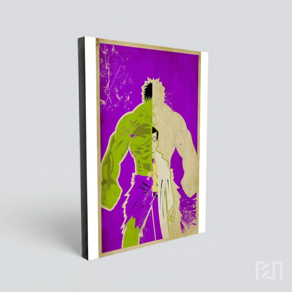 Poster Seni Minimalis The Incredible Hulk