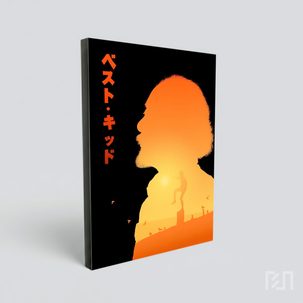 Poster Seni Minimalis The Karate Kid
