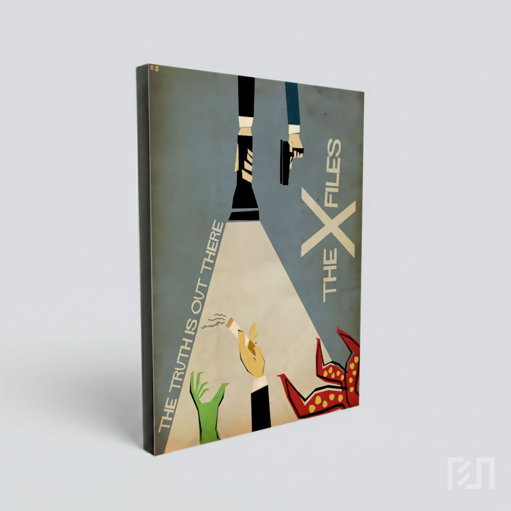 Poster Seni Minimalis The X-Files