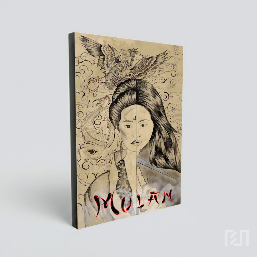 Poster Seni Mulan Ilustrasi Unik