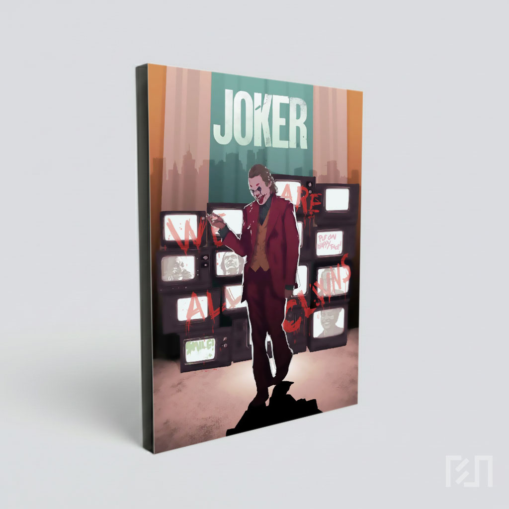 Poster Seni Penggemar Joker 2019