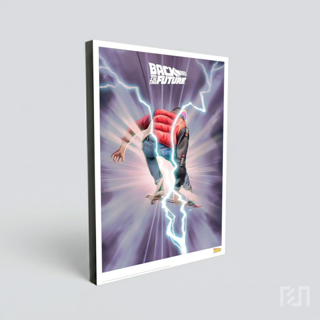 Poster Seni Penggemar Marty McFly Back to the Future