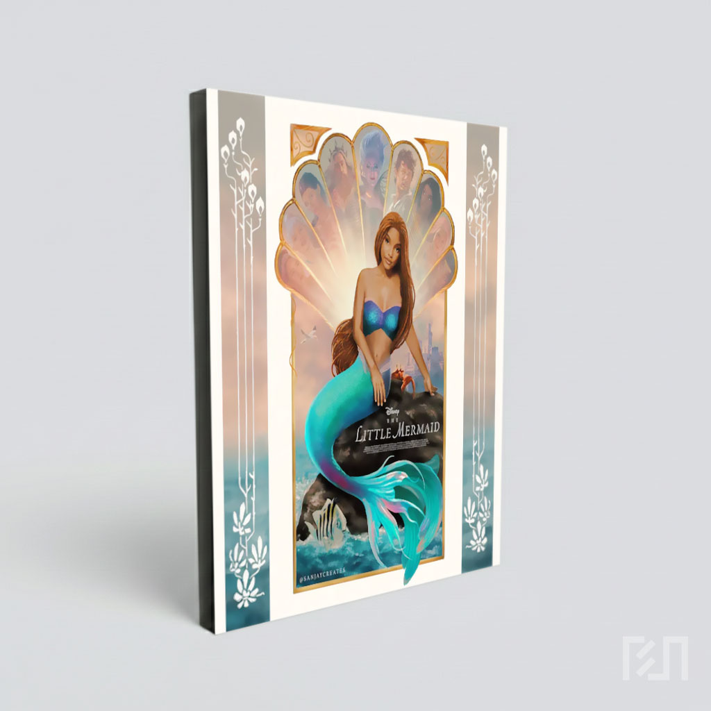 Poster Seni Penggemar The Little Mermaid