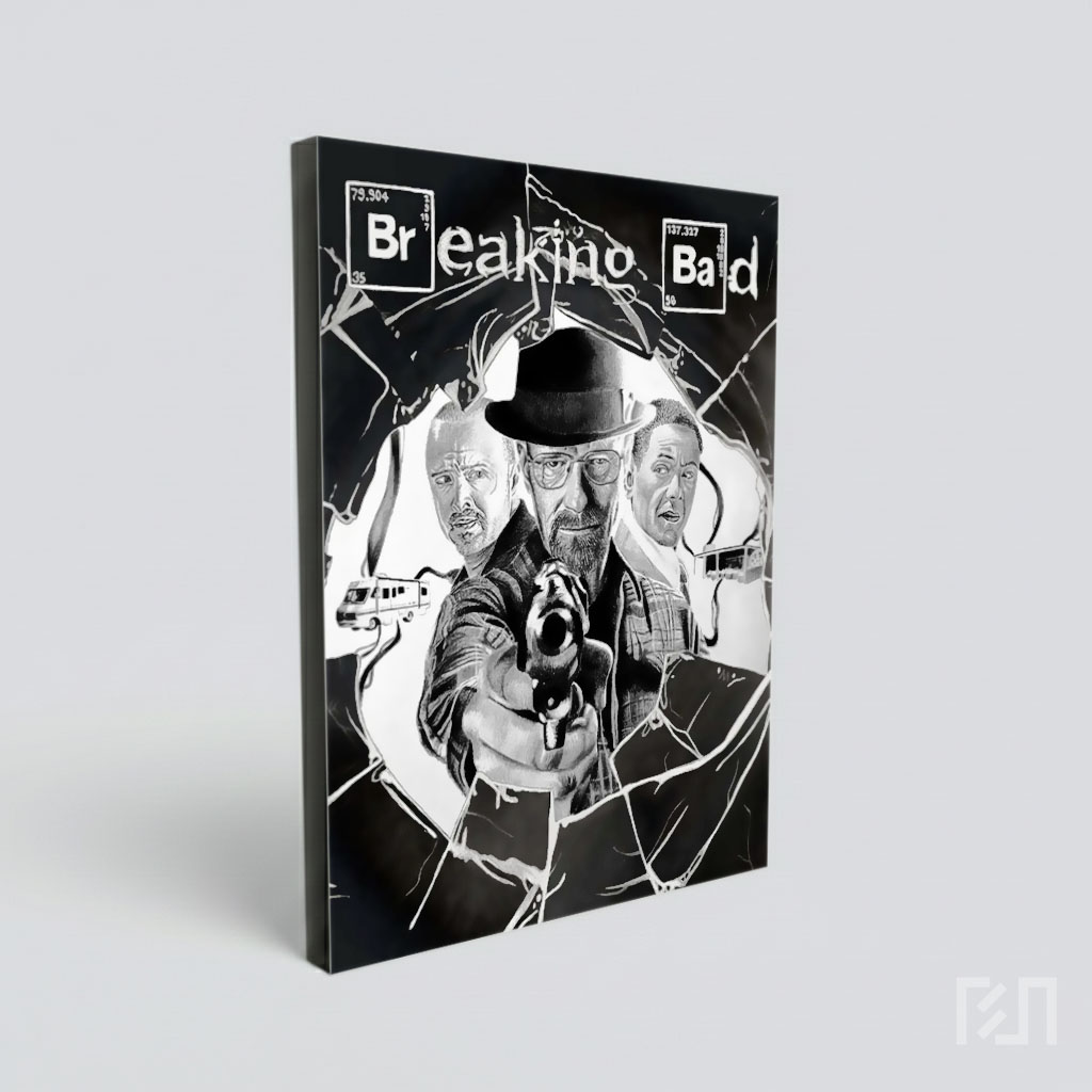 Poster Seni Pensil Breaking Bad Walter White
