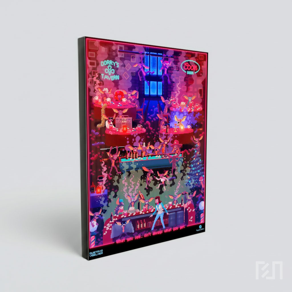 Poster Seni Piksel Bar Gremlins