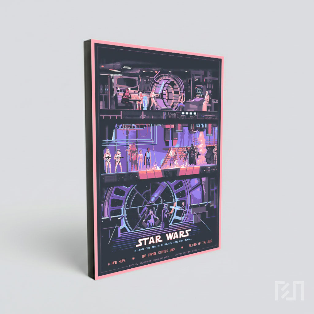 Poster Seni Piksel Star Wars Multi-Level
