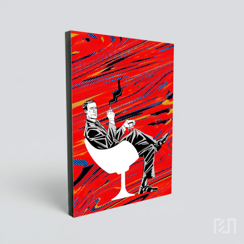 Poster Seni Pop Art Don Draper Mad Men