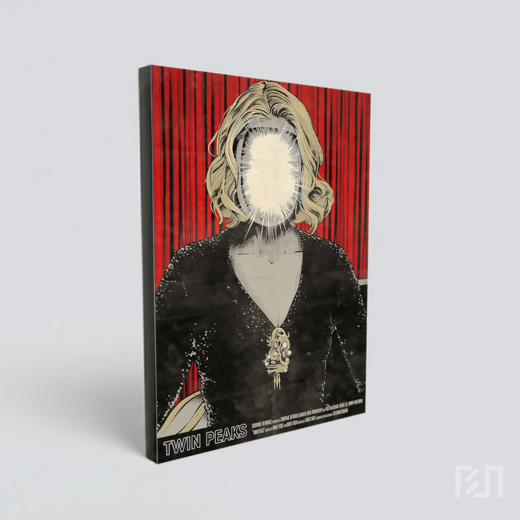 Poster Seni Pop Art Wanita Misterius