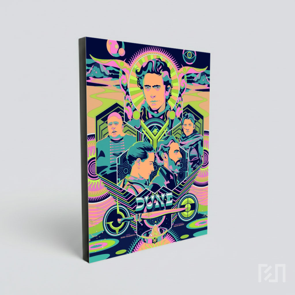 Poster Seni Pop Dune Psychedelic
