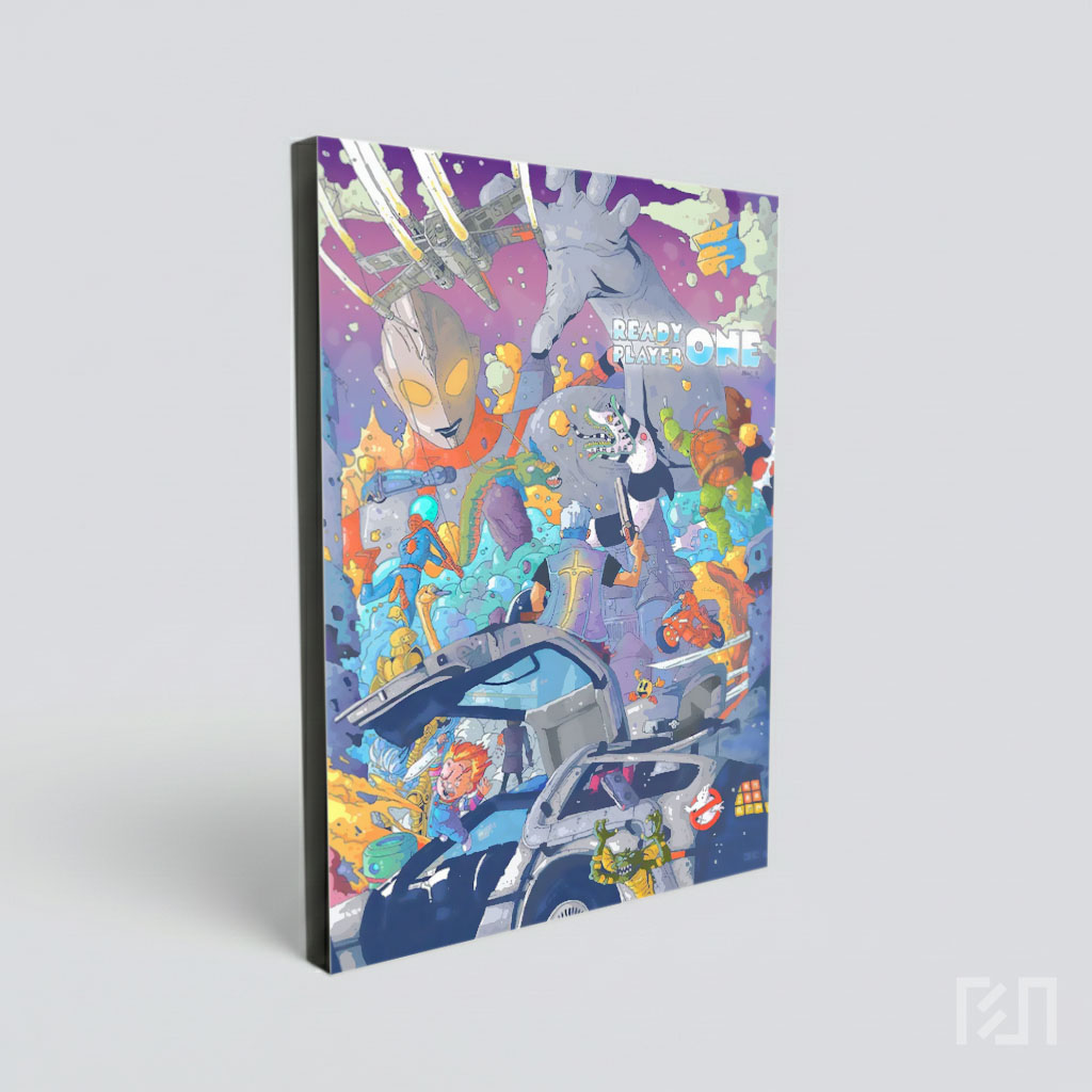 Poster Seni Pop Kustom Ready Player One