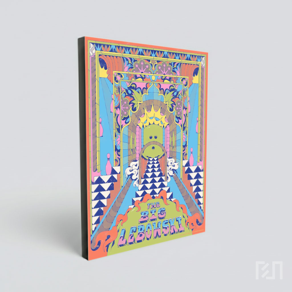 Poster Seni Psychedelic The Big Lebowski