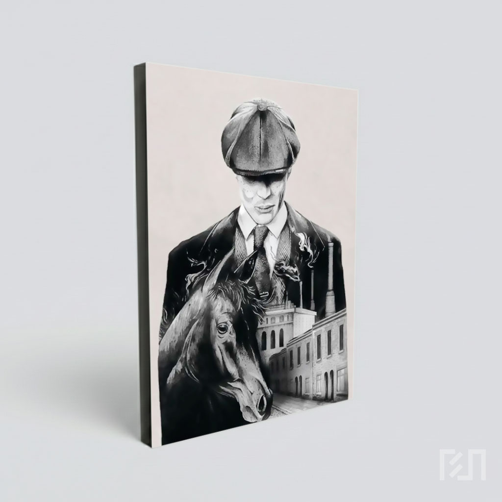 Poster Seni Sketsa Thomas Shelby Peaky Blinders