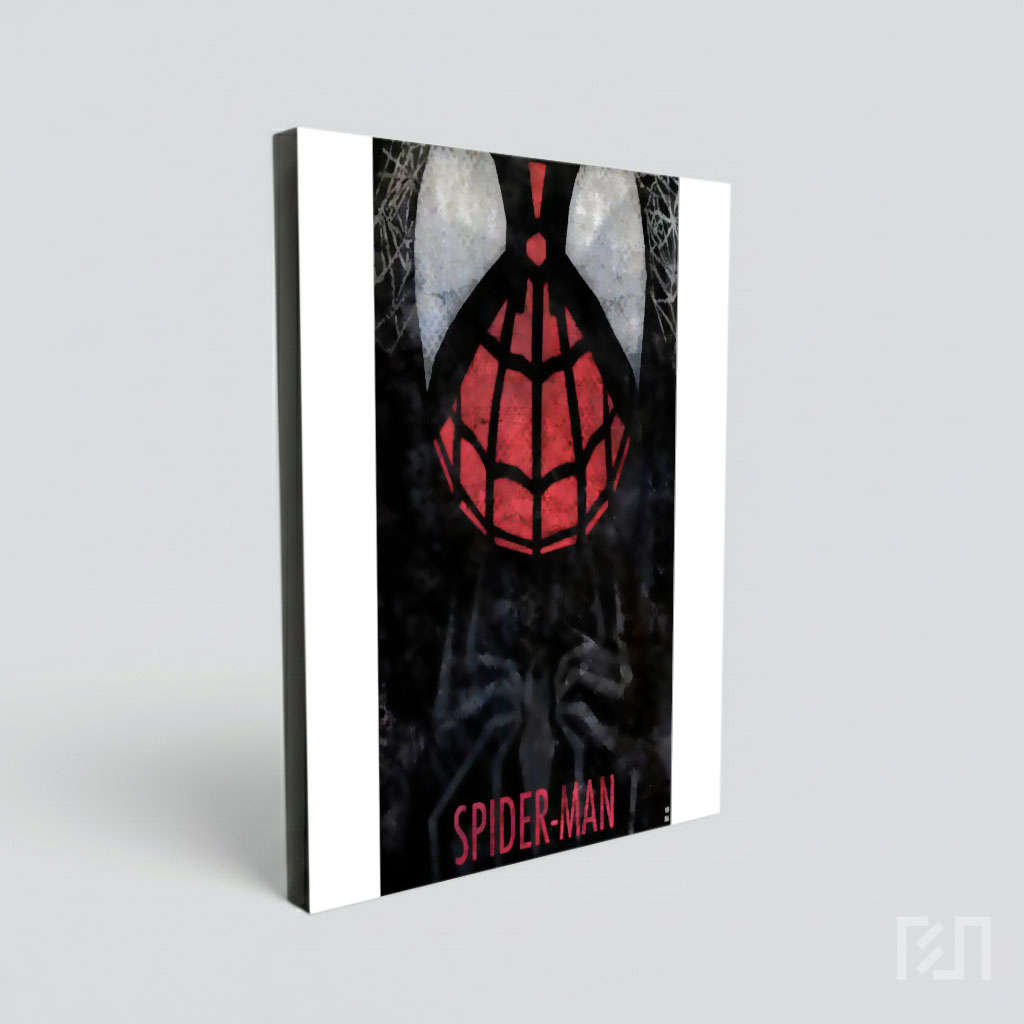 Poster Seni Spider-Man Nuansa Gelap