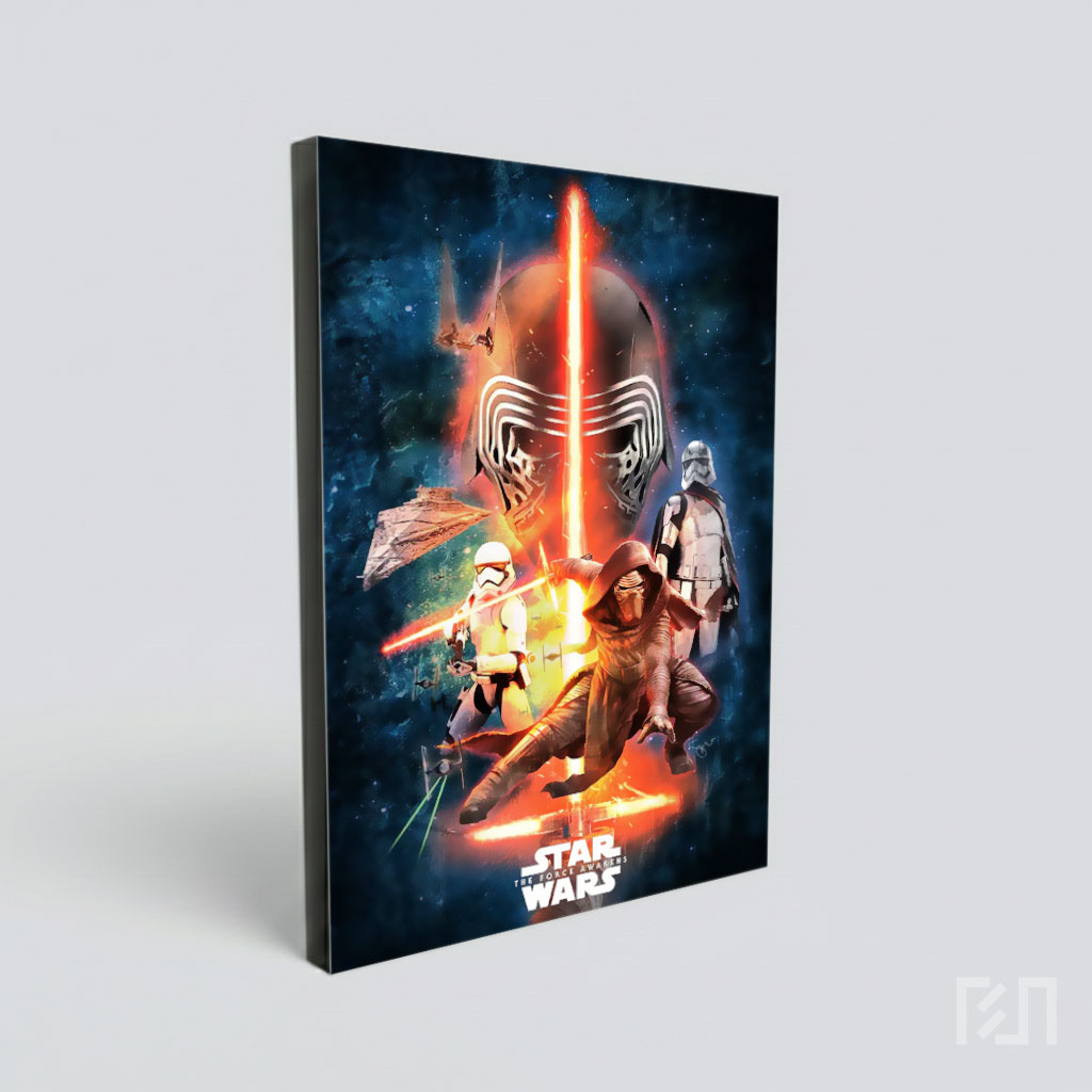 Poster Seni Star Wars Menampilkan Kylo Ren dan First Order