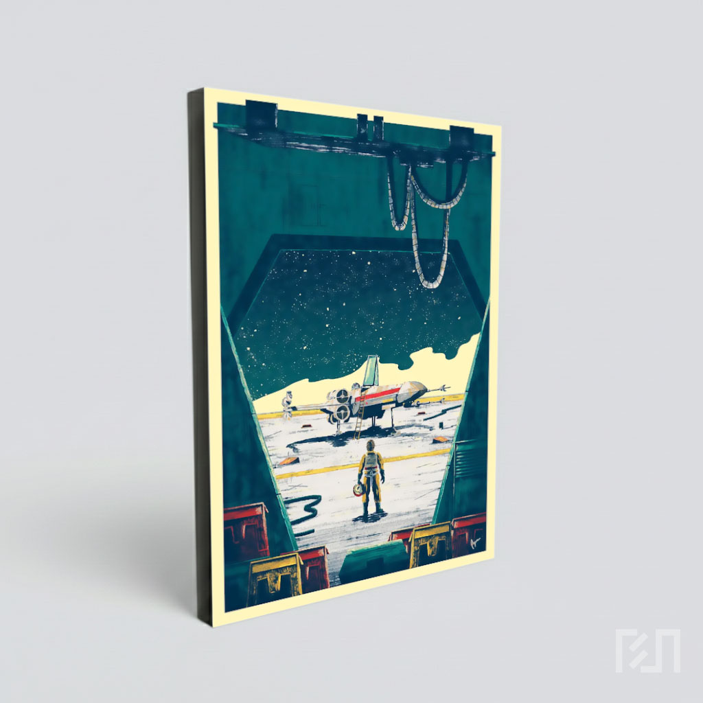 Poster Seni Star Wars Pilot dan X-Wing