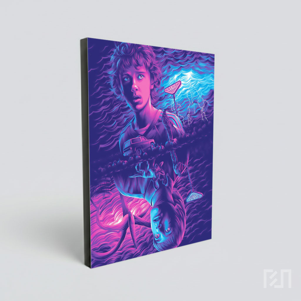 Poster Seni Stranger Things Eleven Upside Down