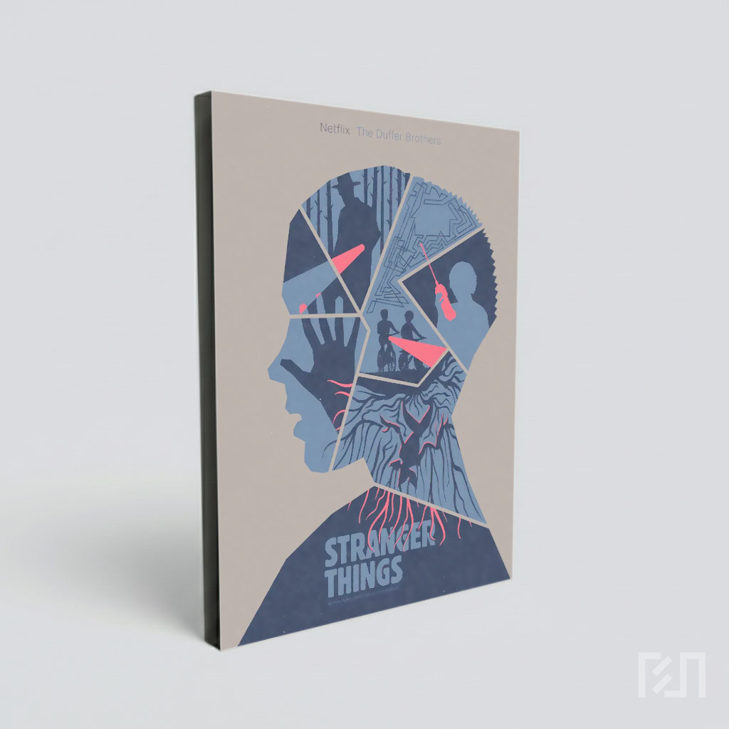 Poster Seni Stranger Things Minimalis