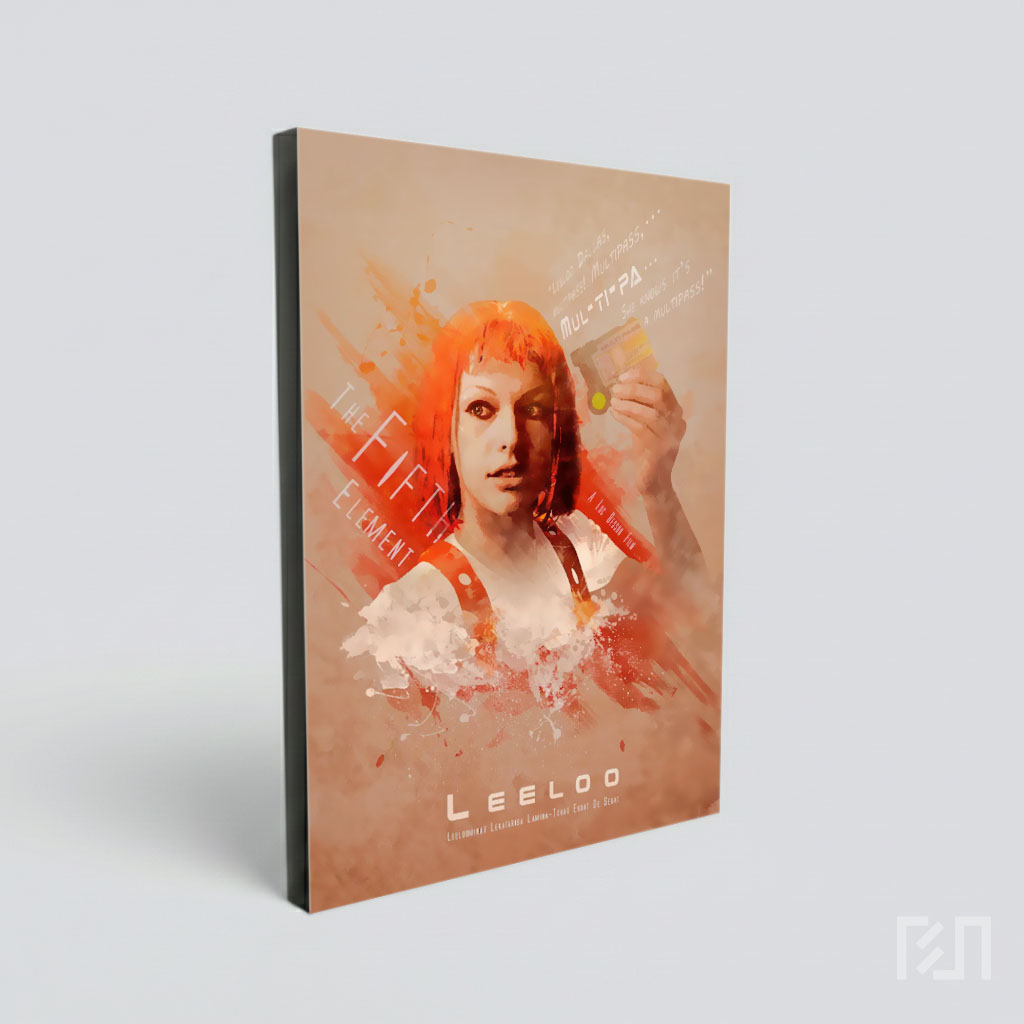 Poster Seni The Fifth Element Leeloo Multipass