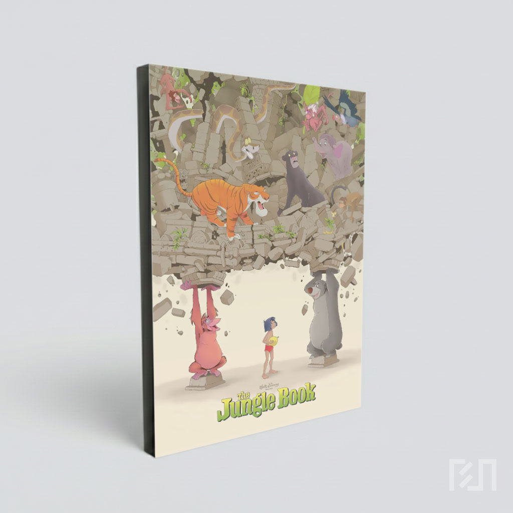 Poster Seni The Jungle Book Karakter Hewan Hutan