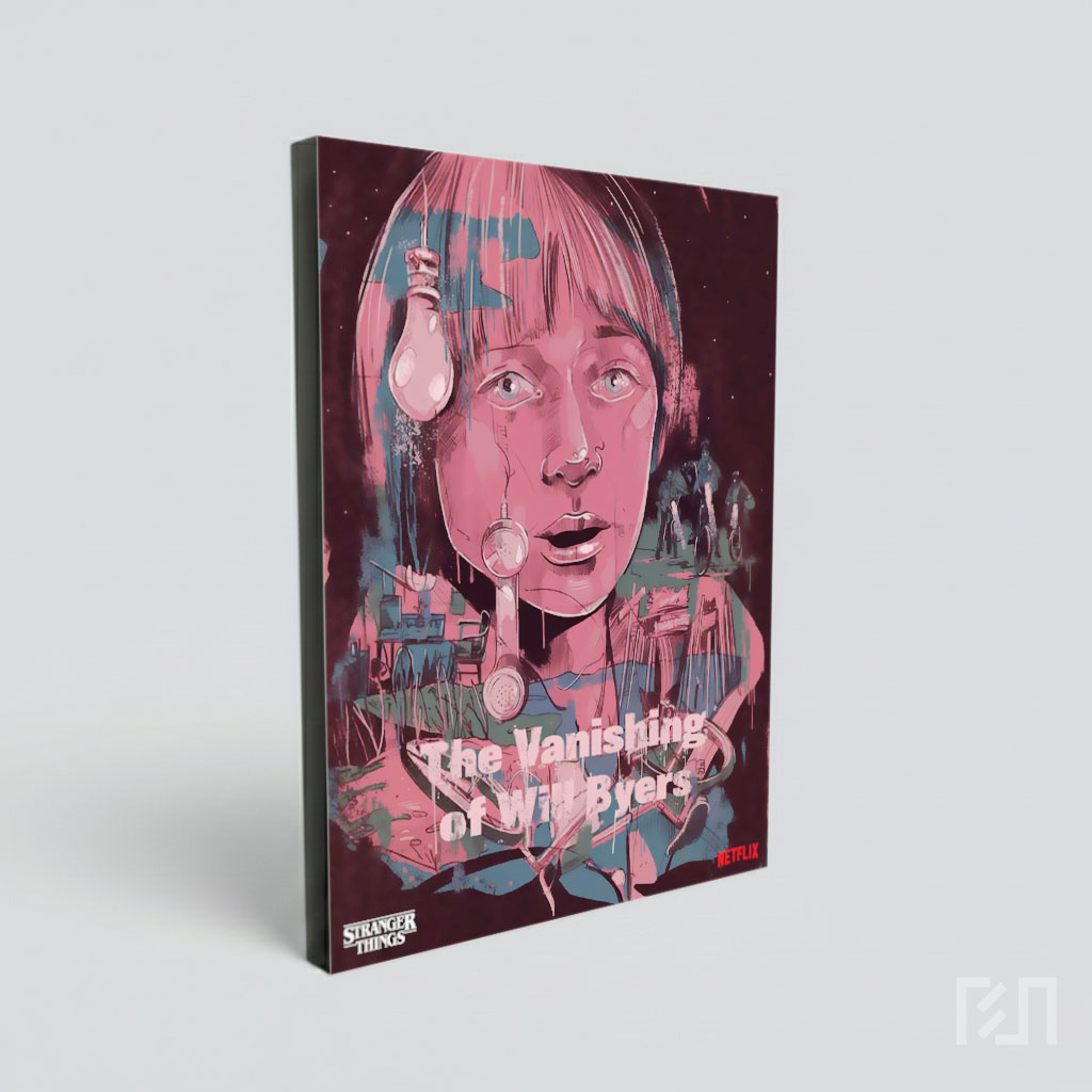 Poster Seni The Vanishing of Will Byers Stranger Things