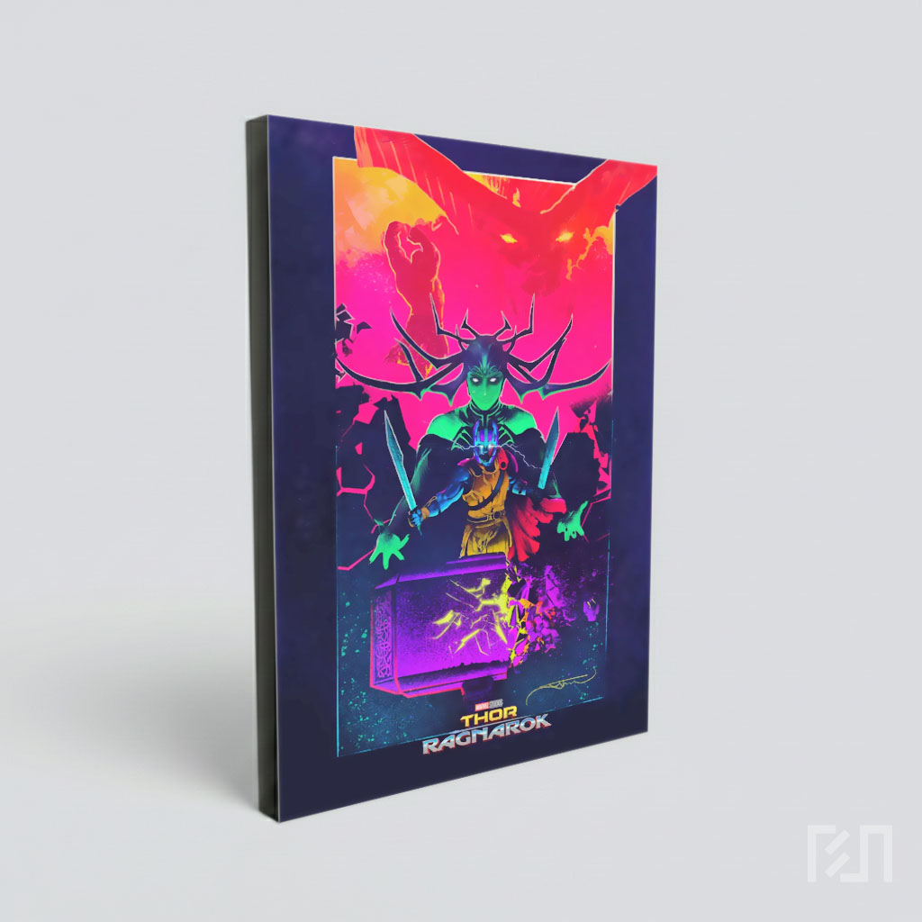 Poster Seni Thor Ragnarok Menampilkan Hela
