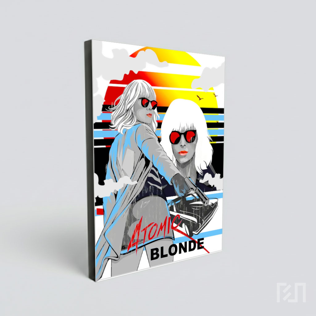 Poster Seni Vektor Film Atomic Blonde